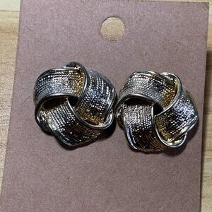Gold-Tone Knotted Stud Earrings - Women Jewelry